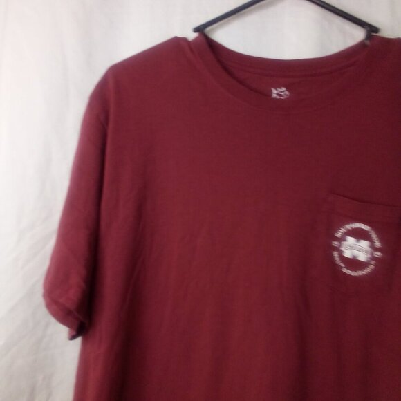 Southern Tide Mississippi State Shirt XL Go Dawgs Short Sleeve Pocket Red - Picture 5 of 14